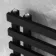 Palermo Matt Black Designer Heated Towel Rail 800x450mm