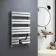 Santorini Chrome Flat Panel Heated Towel Rail 1000x600mm