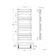 Santorini White Flat Panel Heated Towel Rail 1000x450mm