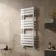 Santorini White Flat Panel Heated Towel Rail 1200x450mm