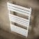 Santorini White Flat Panel Heated Towel Rail 1200x600mm