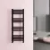 Valetta Matt Black Square Heated Towel Rail 1200x450mm