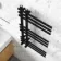 Madrid Matt Black Designer Heated Towel Rail 800x450mm