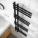 Madrid Matt Black Designer Heated Towel Rail 1200x450mm