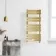 Santorini Brushed Brass Flat Panel Heated Towel Rail 1000x450mm