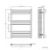 Barcelona Brushed Brass Straight Heated Towel Rail 800x600mm