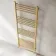 Barcelona Brushed Brass Straight Heated Towel Rail 1600x600mm