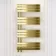 Seville Brushed Brass Designer Flat Panel Heated Towel Rail 1200x600mm