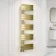 Seville Brushed Brass Designer Flat Panel Heated Towel Rail 1600x450mm