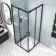 London Matt Black 6mm Corner Entry Shower Enclosure 760x760mm