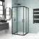 London Matt Black 6mm Corner Entry Shower Enclosure 900x900mm