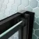 London Matt Black Grid 6mm Bifold Shower Door 700mm