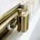 Hamburg Brushed Brass Easy Clean 8mm Sliding Shower Door 1100mm - Easy Fix Feature