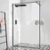 Munich Matt Black Framed Easy Clean 8mm Wet Room Shower Glass Panel 1400mm