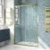 London Brushed Brass 6mm Sliding Shower Door 1200mm