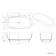 Soho 1700mm Transparent Black Freestanding Bath
