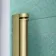 Geneva Easy Clean 6mm Brushed Brass Bath Screen - 800mm