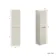 Crete Fluted Linen White Wall Hung Tall Cabinet 1400x350mm