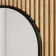 Darci Black Framed Oval Bathroom Mirror 900x500mm
