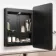 Olivia Black Framed Illuminated LED Mirror Cabinet 710x500mm