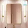 Olivia Brushed Brass Rectangular Bathroom Mirror 800x600mm