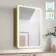 Olivia Matt Brass Illuminated LED Mirror Cabinet 710x500mm