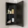 Madelyn Black Framed Illuminated LED Corner Mirror Cabinet 600mm Tall
