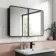 Olivia Black Framed Mirror Cabinet 710x1000mm