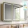 Olivia Matt Brass Illuminated LED Mirror Cabinet 710x1200mm