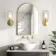 Essence Brushed Brass Arched Bathroom Mirror 750x500mm