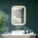Mila Brushed Brass Backlit llluminated LED Mirror 700x500mm