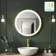  Delilah Brushed Brass Round Illuminated LED Mirror 600mm 