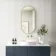 Essence Brushed Brass Oval Bathroom Mirror 1000x500mm