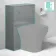 Austin Stone Grey Slimline Back To Wall Toilet Unit 500mm
