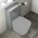 Avon & Trent Stone Grey Slimline Back To Wall Toilet Unit 500mm