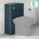 Navy Blue Slimline Back To Wall Toilet Unit 500mm