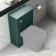 Crete Fluted Mystic Green Slimline Back To Wall Toilet Unit 500mm