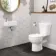 Georgia Cloakroom Wall Hung Basin and Toilet Set - Right Handed