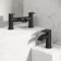 Eden Matt Black Waterfall Basin & Bath Mixer Tap Set