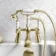 Cherwell Traditional Brushed Brass Basin & Bath Mixer Tap Set