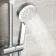 Ballina Premium Ceiling Chrome Round Thermostatic Shower Set - 300mm Head & Slider Shower