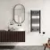 Naples Electric Premium Matt Black Straight Heated Towel Rail 1000x450mm