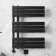 Seville Electric Matt Black Designer Flat Panel Heated Towel Rail 800x600mm
