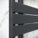 Seville Electric Anthracite Designer Flat Panel Heated Towel Rail 1200x600mm