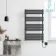 Santorini Electric Anthracite Flat Panel Heated Towel Rail 1000x600mm