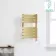 Santorini Electric Brushed Brass Flat Panel Heated Towel Rail 650x400mm