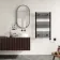 Naples Electric Premium Matt Black Straight Heated Towel Rail 1000x600mm