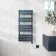 Santorini Electric Inky Blue Flat Panel Heated Towel Rail 1000x450mm