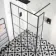 Munich Matt Black Grid 8mm Wet Room Shower Glass 1400mm & 250mm Return Panel