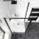 London Matt Black 6mm Pivot Shower Enclosure 1000x760mm